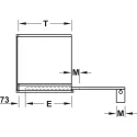 SDS HAWA CONCEPTA 25 medinėms 1 durims H1250-1850mm,