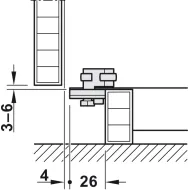 Wooden pivot sliding doors, Hawa Concepta 25, set