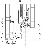 Wooden pivot sliding doors, Hawa Concepta 25, set