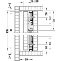 SDS HAWA CONCEPTA 30 medinėms 1 durims H1851-2300mm,