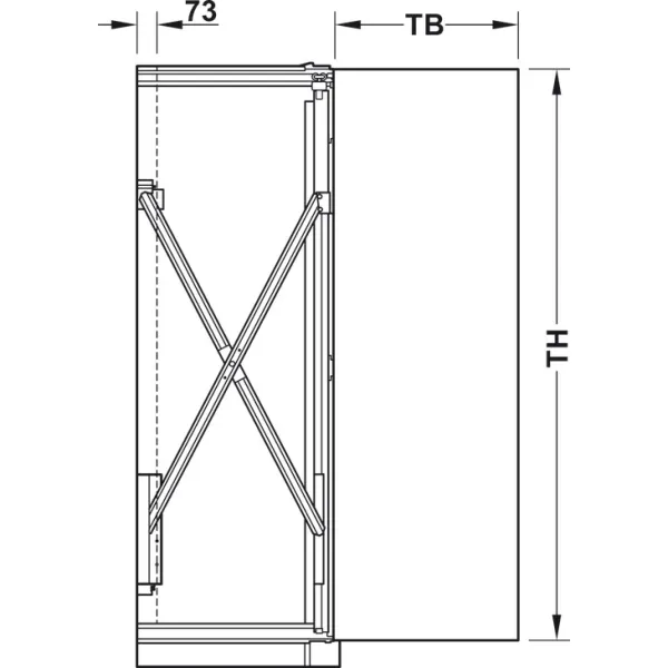 Wooden pivot sliding doors, Hawa Concepta 30, set