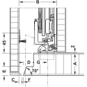 SDS HAWA CONCEPTA 30 medinėms 1 durims H1851-2300mm,