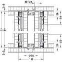 SDS HAWA CONCEPTA 40 medinėms 1 durims H1851-2500mm,