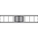 SDS HAWA CONCEPTA 40 medinėms 1 durims H1851-2500mm,