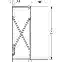 Wooden pivot sliding doors, Hawa Concepta 40, set