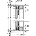 Wooden pivot sliding doors, Hawa Concepta 50, set