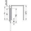 SDS HAWA CONCEPTA 3 Push 25 medinėms 1 durims L H1200-2200mm,