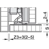 Pivot sliding door fitting, Hawa Concepta III 25 Push