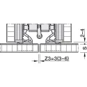 SDS HAWA CONCEPTA 3 Push 25 medinėms 1 durims L H1200-2200mm,