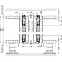 Pivot sliding door fitting, Hawa Concepta III 25 Push