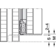 Pivot sliding door fitting, Hawa Concepta III 25 Push
