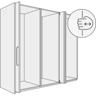 Pivot sliding door fitting, Hawa Concepta III 25 Pull
