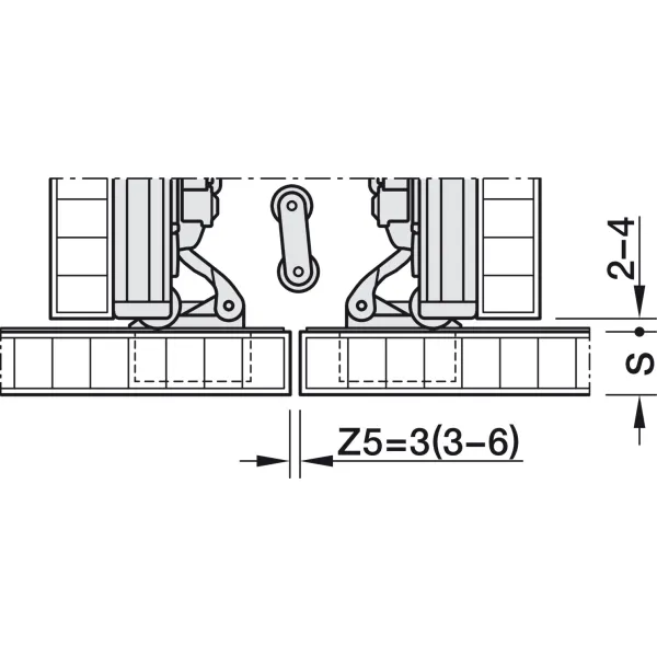 Pivot sliding door fitting, Hawa Concepta III 25 Pull