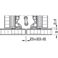 Pivot sliding door fitting, Hawa Concepta III 25 Pull