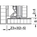 Pivot sliding door fitting, Hawa Concepta III 25 Pull