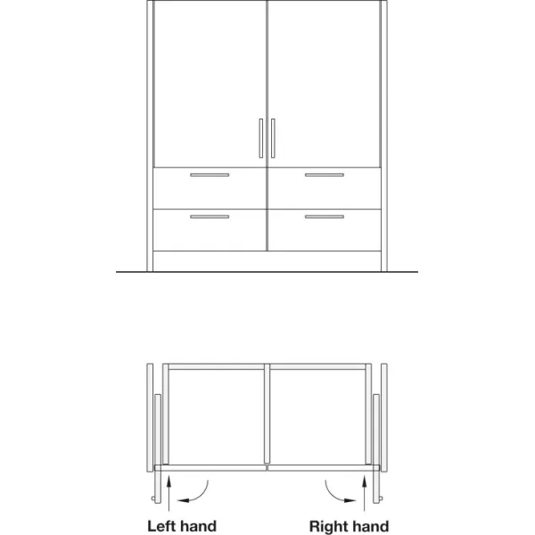 Pivot sliding door fitting, Hawa Concepta III 25 Pull