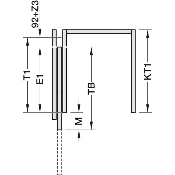 Pivot sliding door fitting, Hawa Concepta III 35 Push
