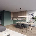 SDS HAWA CONCEPTA 3 Push 35 medinėms 1 durims R H1900-2700mm,
