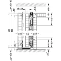 SDS HAWA CONCEPTA 3 Pull 35 medinėms 1 durims L H1900-2700mm,