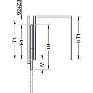 SDS HAWA CONCEPTA 3 Pull 35 medinėms 1 durims L H1900-2700mm,