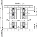 SDS HAWA CONCEPTA 3 Pull 35 medinėms 1 durims L H1900-2700mm,