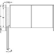 Wooden folding sliding doors, HAWA Folding Concepta 25, set, hinges with soft closing mechanism