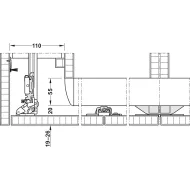 SDS HAWA FOLDING CONCEPTA 25kg H1250-1850mm, medinėms dviguboms sulankstomoms durims