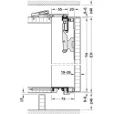 Wooden folding sliding doors, HAWA Folding Concepta 25, set, hinges with soft closing mechanism