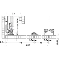Wooden folding sliding doors, HAWA Folding Concepta 25, set, hinges with soft closing mechanism