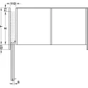 Wooden folding sliding doors, HAWA Folding Concepta 25, set, hinges with soft closing mechanism