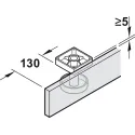 Wooden folding sliding doors, HAWA Folding Concepta 25, set, hinges with soft closing mechanism