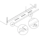 SDS HAWA FOLDING CONCEPTA 25kg H1250-1850mm, medinėms dviguboms sulankstomoms durims