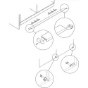Wooden folding sliding doors, HAWA Folding Concepta 25, set, hinges with soft closing mechanism