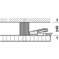 Wooden folding sliding doors, HAWA Folding Concepta 25, set, hinges with soft closing mechanism