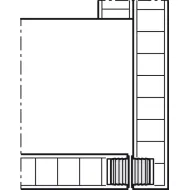 Wooden folding sliding doors, HAWA Folding Concepta 25, set, hinges with soft closing mechanism