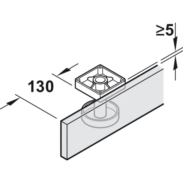 SDS HAWA FOLDING CONCEPTA 25kg H1851-2600mm, medinėms dviguboms sulankstomoms durims