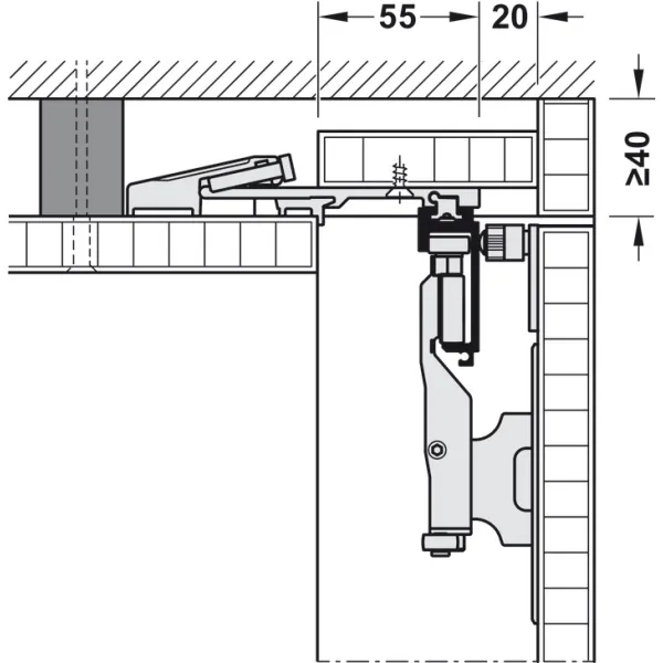 SDS HAWA FOLDING CONCEPTA 25kg H1851-2600mm, medinėms dviguboms sulankstomoms durims