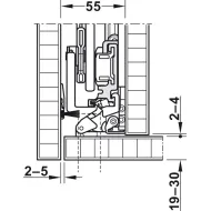 SDS HAWA FOLDING CONCEPTA 25kg H1851-2600mm, medinėms dviguboms sulankstomoms durims