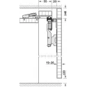 SDS HAWA FOLDING CONCEPTA 25kg H1851-2600mm, medinėms dviguboms sulankstomoms durims