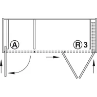 SDS HAWA FOLDING CONCEPTA 25kg H1851-2600mm, medinėms dviguboms sulankstomoms durims