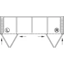 SDS HAWA FOLDING CONCEPTA 25kg H1851-2600mm, medinėms dviguboms sulankstomoms durims