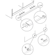 SDS HAWA FOLDING CONCEPTA 25kg H1851-2600mm, medinėms dviguboms sulankstomoms durims