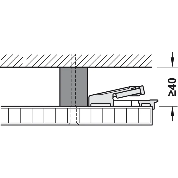 Wooden folding sliding doors, HAWA Folding Concepta 25, set, hinges with soft closing mechanism