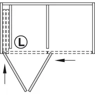 SDS HAWA FOLDING CONCEPTA 25kg H1851-2600mm, medinėms dviguboms sulankstomoms durims