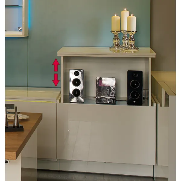 Lift system, Double scissor mechanism, load bearing capacity 80kg