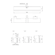 Cable tray, L650mm, 100x100mm, silver