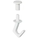Ceiling hook, for broom cupboard, plastic