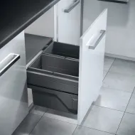 Two compartment waste bin, Hailo Cargo