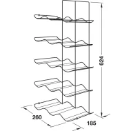 Wine rack, steel