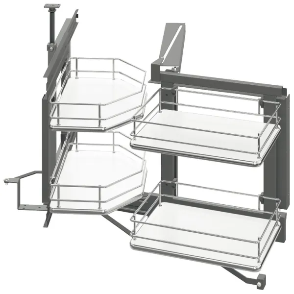 Pull out and turn for corner cabinets, Häfele